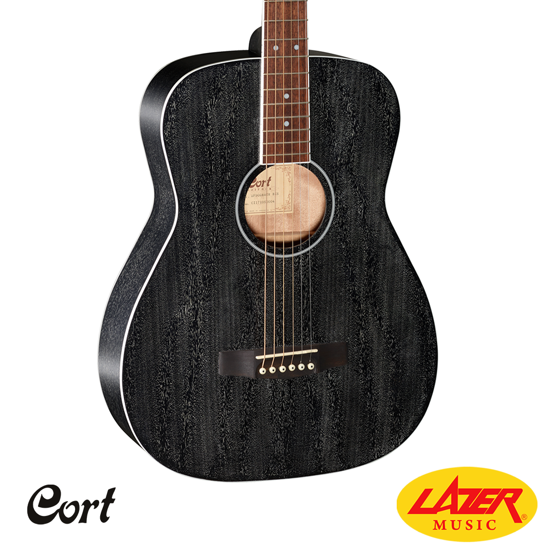 Cort AF590MF Acoustic Guitar (Black Open Pore)